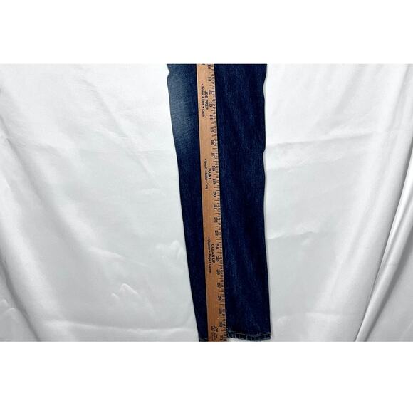 Abercrombie mens size 30 X 32 jeans slim straight some distress on ankless - Picture 11 of 11